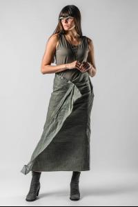 Rundholz Asymmetric Long Stretchy Skirt