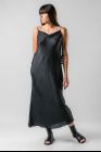 Marc Le Bihan Silk Drape Neck Slip Dress