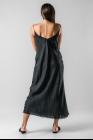 Marc Le Bihan Silk Drape Neck Slip Dress