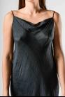 Marc Le Bihan Silk Drape Neck Slip Dress