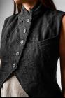 Marc Le Bihan Embroidered Asymmetric Vest