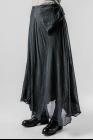 Marc Le Bihan Draped Asymmetric Long Silk Skirt