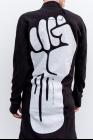 11 By BBS Z3 Large Fist Print Elongated Zip-up