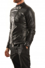 MUT Curved Zip Leather Jacket