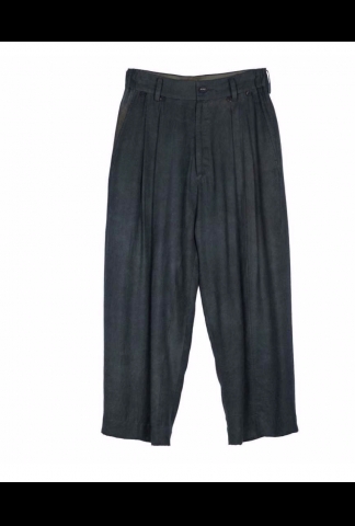 Ziggy Chen FRONT PLEATS TAPERED LONG TROUSERS