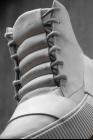 Boris Bidjan Saberi BAMBA1.1 Light Grey Hand Treated High-top Sneakers
