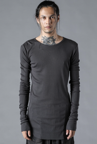 D.HYGEN Modal x Cotton Ribbed Terry Robe Sleeve T-Shirt