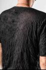 A.F.Artefact Gauze Elongated Short Sleeve T-shirt