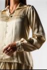 A Tentative Atelier Draped Silk Shirt