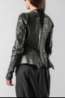Alessandra Marchi Zip Panel Leather Jacket with Jersey Inserts