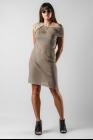 Alessandra Marchi Asymmetric Two-fabric Short Dress