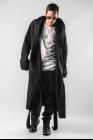 Boris Bidjan Saberi ROBE COAT1 Hooded Cashmere Robe Coat