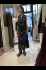 Marc Le Bihan Robe 50 Longue Sans Manches Carreaux d'école
