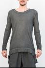 Un-Namable Cold Dyed Curved Hem Long Sleeve T-shirt