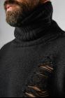 D.HYGEN Distressed Wool Knit Turtleneck