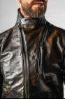 D.HYGEN Throne Collar Leather Jacket