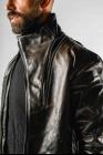 D.HYGEN Throne Collar Leather Jacket