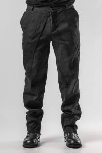 Issey Fujita Textured Stretchy Tapered Trousers