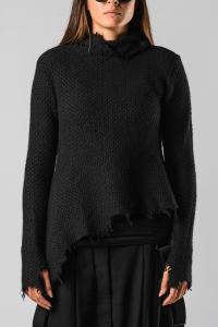 Rundholz Distressed Asymmetric Sweater