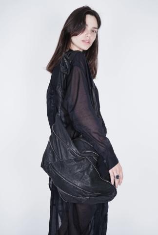 Alessandra Marchi Multi-zipper Leather Shoulder Bag