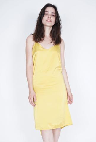 Andrea Ya'aqov Open Cross-back Silk Blend Dress