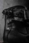 JULIUS_7 Buckled Cargo Pocket Tall Leather Boots