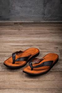 Dimissianos & Miller Rubber Wedge Leather Sandals