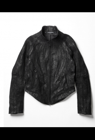 JULIUS_7 Panelled Leather Jacket
