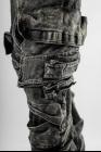 JULIUS_7 Acid Dyed Boot Cut Pullable Cargo Trousers