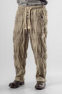 A Tentative Atelier Grover 3D Fabric Checked Trousers