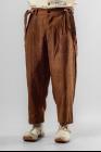 A Tentative Atelier George Natural Mud Dyed Painter's Cross Band Pants