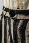 A Tentative Atelier Gysin Multi-stitches Stripe Buckled Trousers