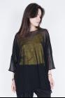 Isabel Benenato Loose Fit Sheer T-shirt