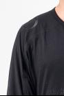 HAM.CUS black on black embroidered long t-shirt