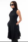 Un-Namable Side Slit High-neck Short Dress