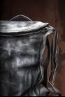 Nutsa Modebadze Painted Full Grain Calf leather bucket Backpack