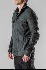 Boris Bidjan Saberi TEJANA1 Horse Leather Sleeves Denim Jacket