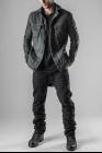 Boris Bidjan Saberi TEJANA1 Horse Leather Sleeves Denim Jacket