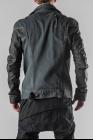 Boris Bidjan Saberi TEJANA1 Horse Leather Sleeves Denim Jacket