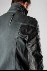 Boris Bidjan Saberi TEJANA1 Horse Leather Sleeves Denim Jacket