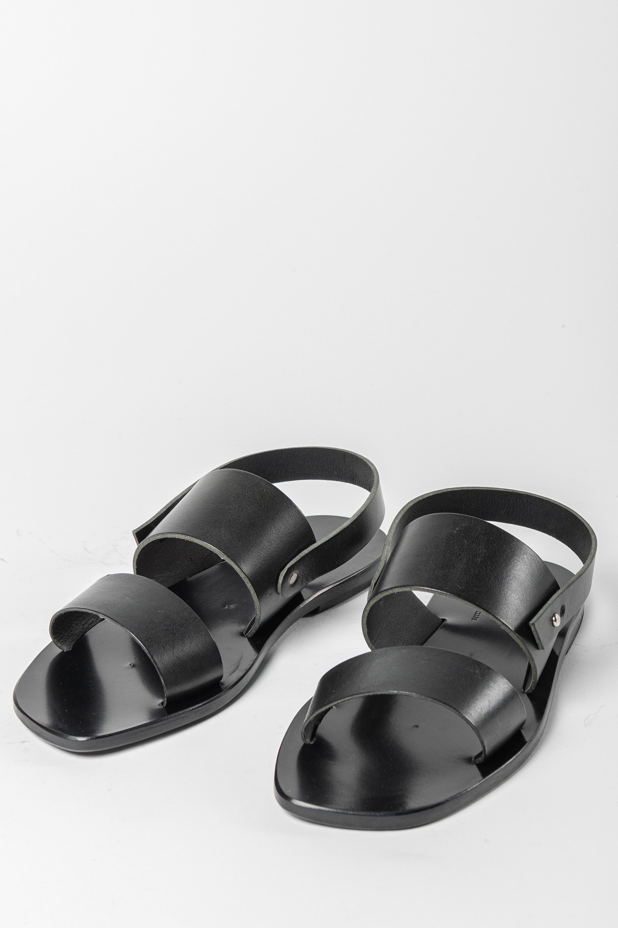 Ulysses by Dimissianos & Miller Two Strap Leather Sandals with Back ...