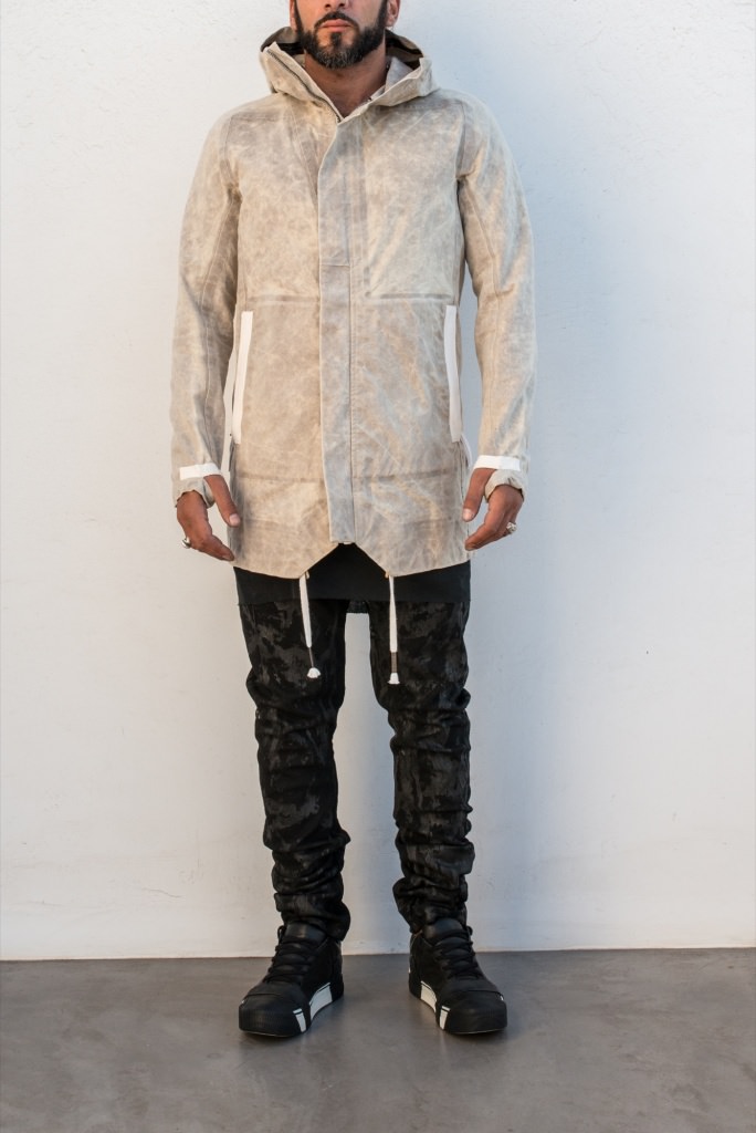 hide-m | Boris Bidjan Saberi men OUTDOOR JACKET 4 ST, light grey