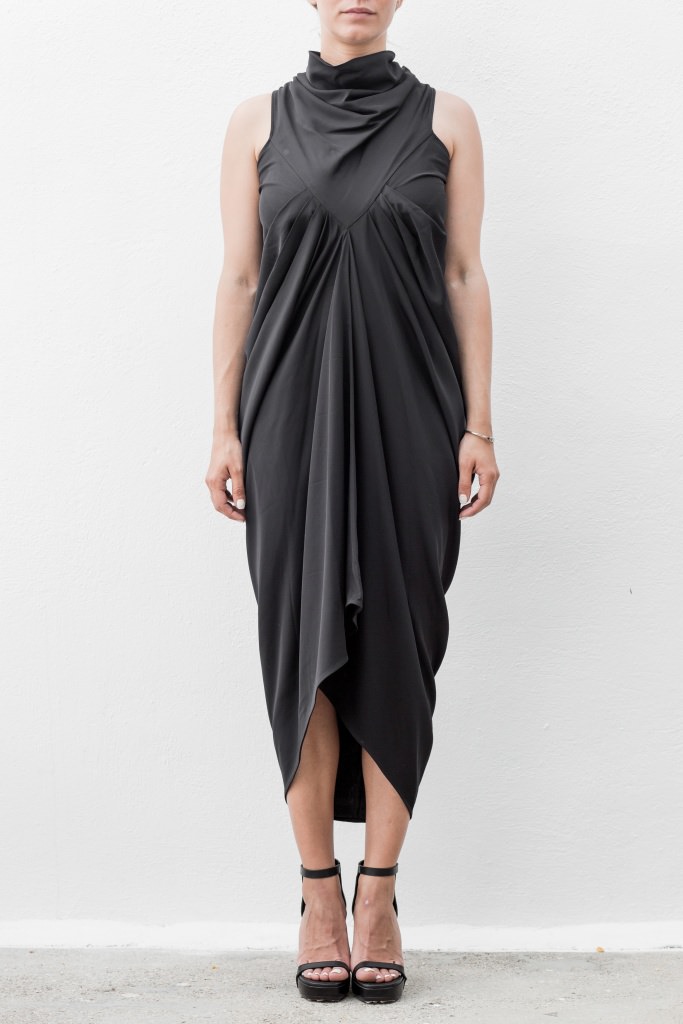 rick owens draped dress