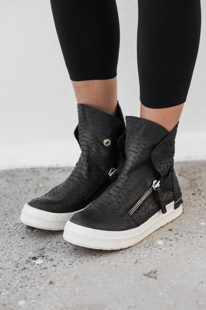 How? Thicken combine CA by Cinzia Araia Snake Embossed Leather Side Zipper Sneakers |  Elixirgallery