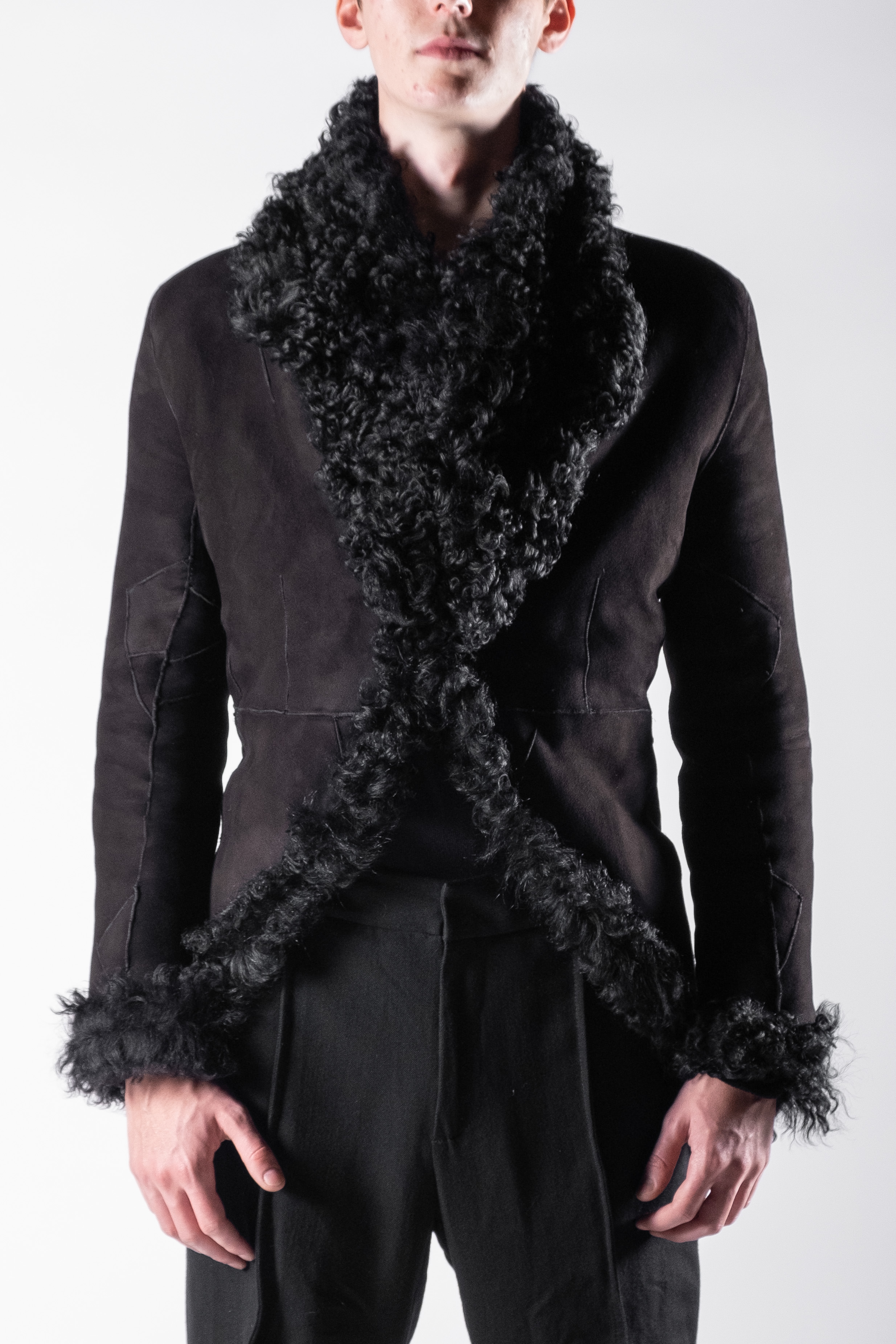 Ann Demeulemeester Reversible Shearling Leather Jacket in color