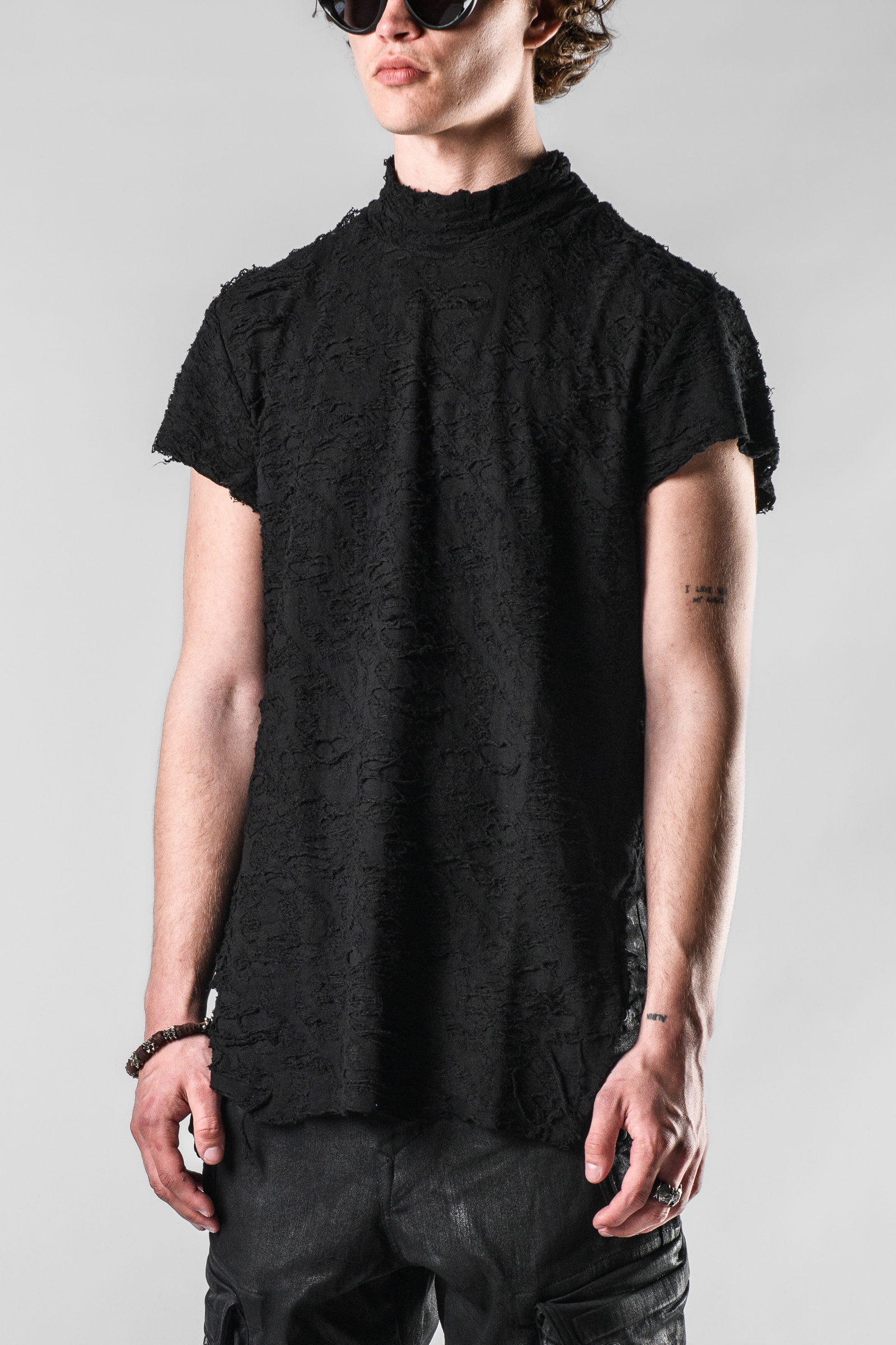 Black Drape Top by Julius on Sale