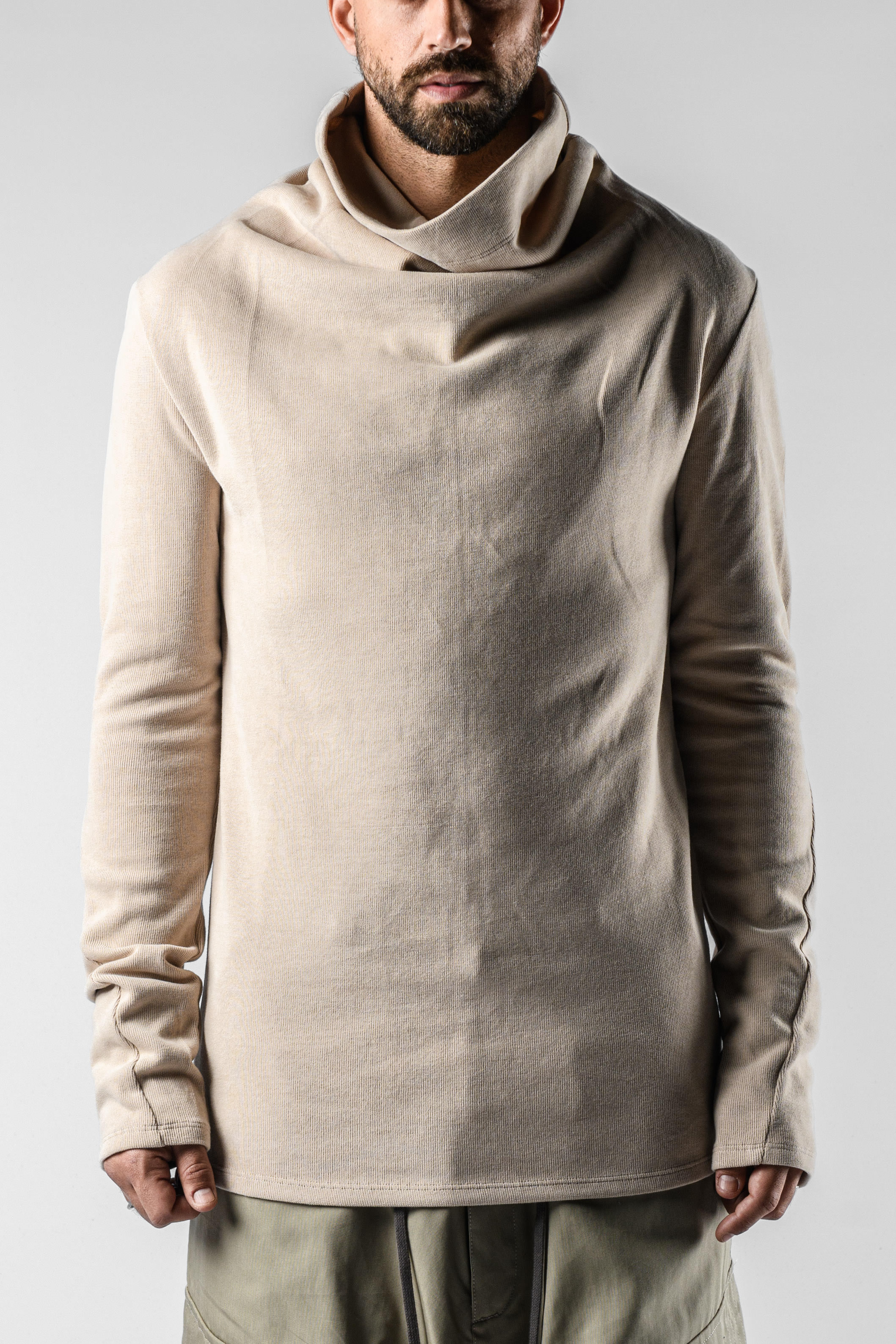 A.F.Artefact High Neck Draped Sweater | Elixirgallery