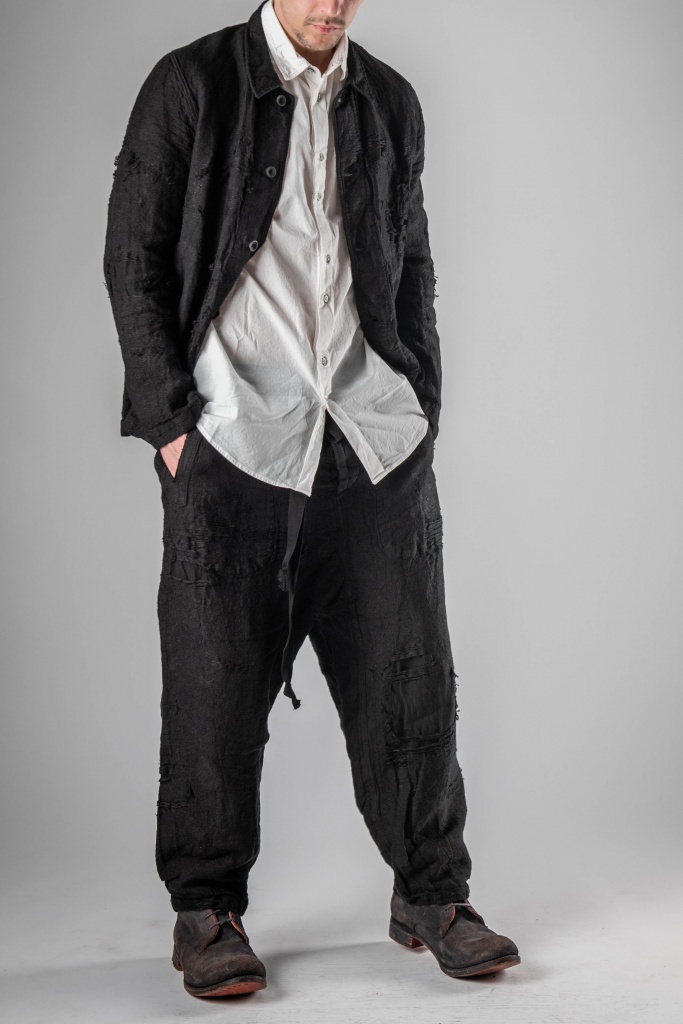 P.R.PATTERSONコートLight Grey × Greyリネンコットン P.R.PATTERSONコートLight Grey × Greyリネンコットン