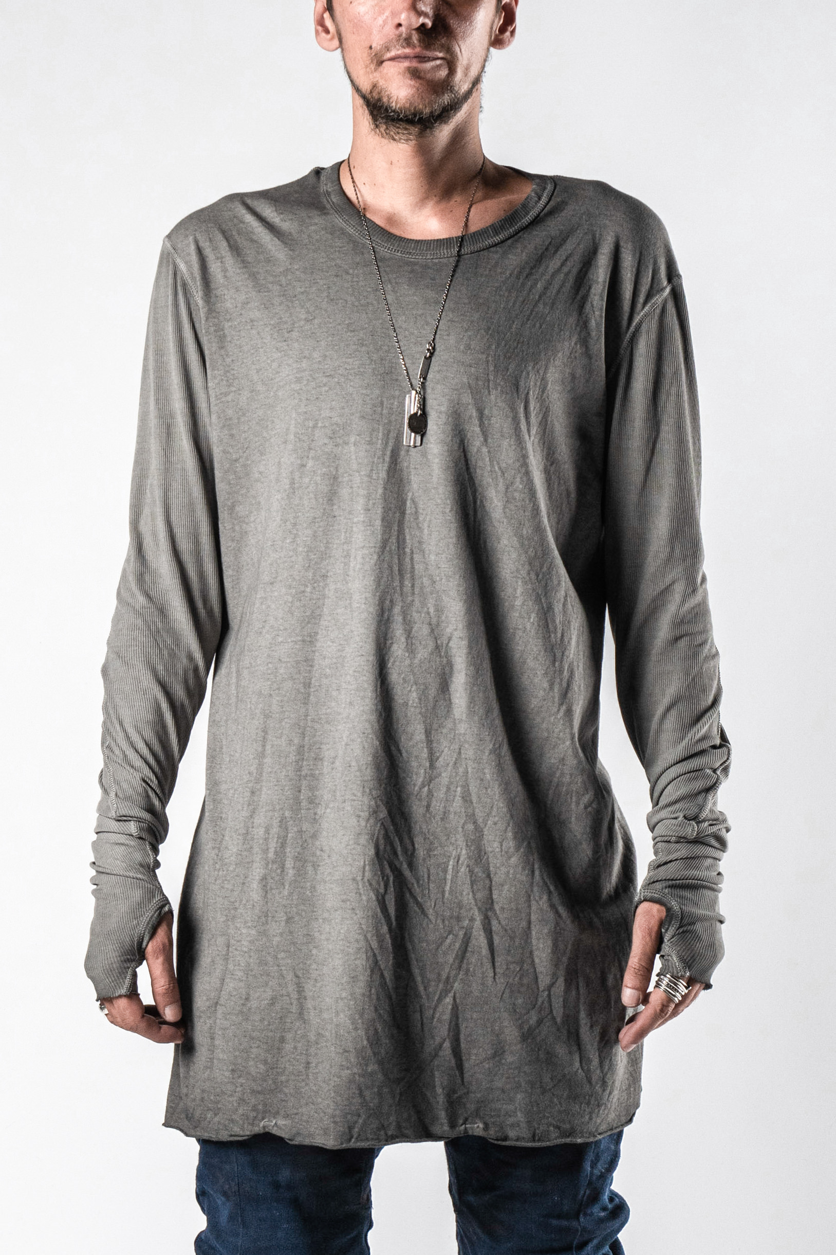 boris bidjan saberi　Long john2　Size S BORIS BIDJAN SABERI Double Zip Horseskin Top SS22 J4