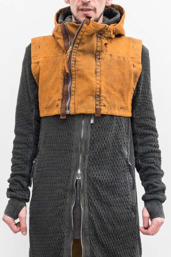 Boris Bidjan Saberi canvas short vest-bag | Elixirgallery